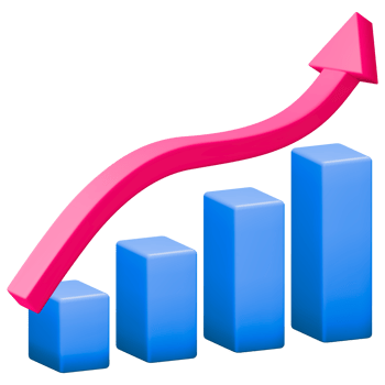 A graph showing a growing business png