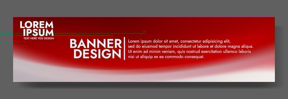 Red Gradient Background Template Modern Web Ad vector