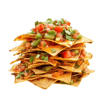Delicious Nachos with Salsa Mexican Food Appetizer png