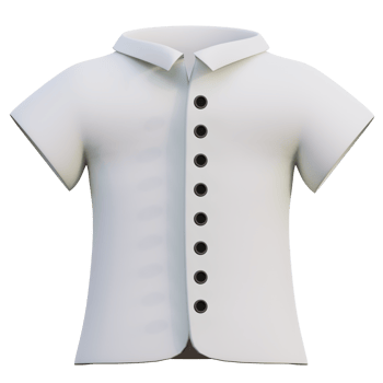 3d illustration short sleeve shirt clothes png