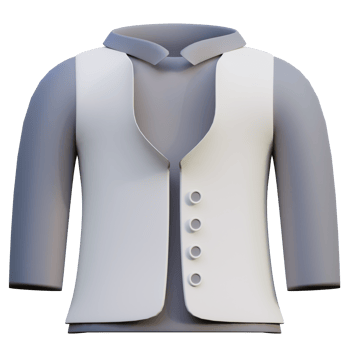 3d illustration vest clothes png