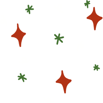 red and green element for christmas decoration png