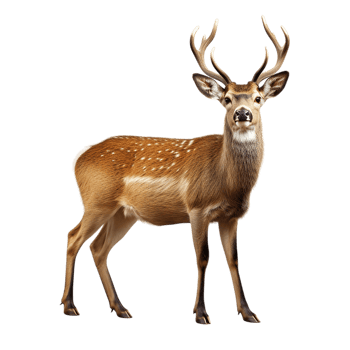 Spotted Deer Standing Gracefully png