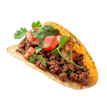 taco isolate on transparency background png