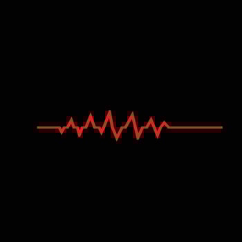 Heart rhythm line design to use in healthcare, healthy lifestyle, medicine, ekg, ecg concept illustration projects. vector