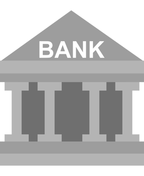 Bank symbol of safe and secure deposit png