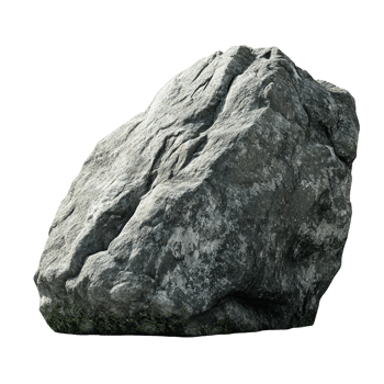 A Large Stone with Textured Surface png