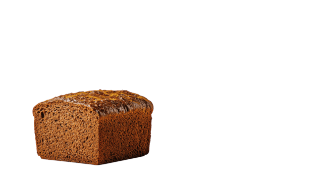 Freshly Baked Loaf of Rye Bread Perfect for Culinary Photography and Bakery Promotion Use. png