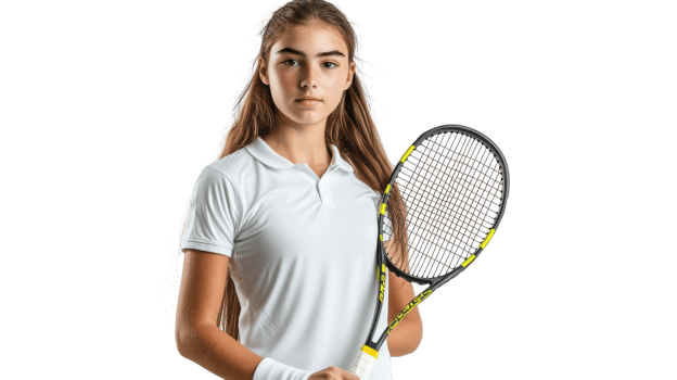 Dynamic Tennis Player Depicting Passion and Skill, Perfect for Sports-related Projects and Promotions. png