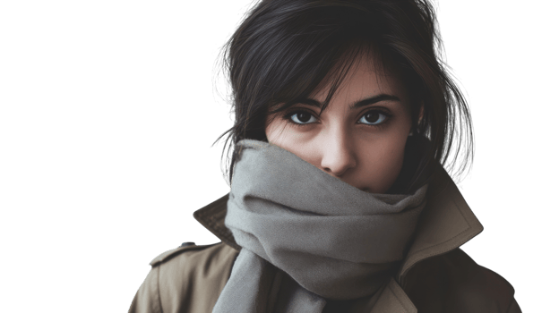 Fashionable Girl in a Classic Trench Coat Perfect for Elegant Outfits and Stylish Fall Ensembles. png