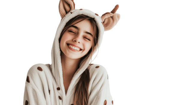 Cozy Onesie Pajama for Girls Perfect for Sleepovers or Relaxing at Home. png