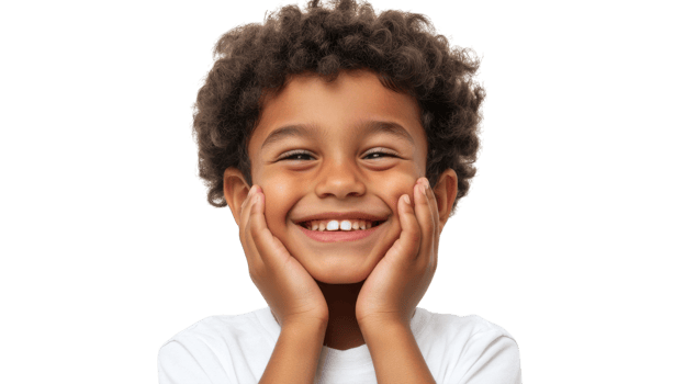 A Young Boy Making a Silly Face Perfect for Children's Events, Social Media Posts, and Family Scrapbooks Depicting Joy and Playfulness. png