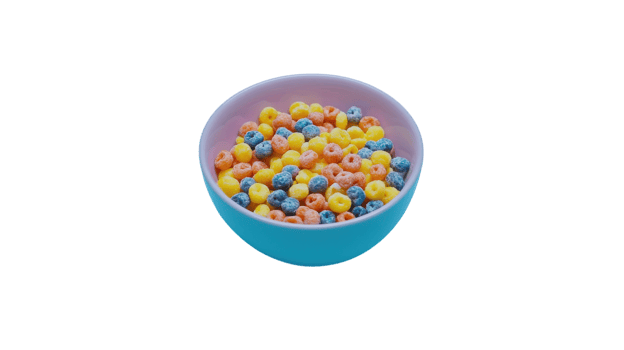 A delicious bowl of cereal with milk highlighting a wholesome breakfast option perfect for promoting healthy eating habits and lifestyle choices.. png