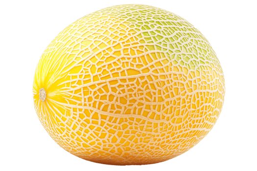 Ripe Honeydew Melon Summer Fruit Fresh Food Isolated Yellow Sweet Healthy Eating Vitamins Dessert png