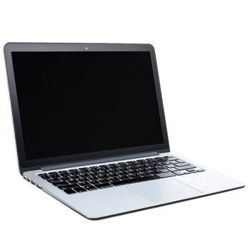 Modern Laptop for Business and Study Use on transparent background png