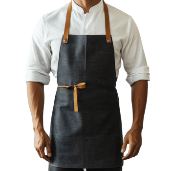 Versatile Apron for Cooking and Crafting on transparent background. png