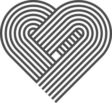 Abstract heart shape with line pattern. Retro geometric graphic. Organic graphic element and curved modern figure. Simple minimalistic aesthetic stripe png