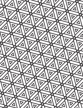 Radiant Line Coloring Artwork Geometric Pattern Black And White vector