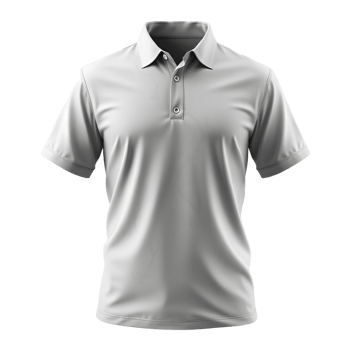A white polo shirt on a black background png