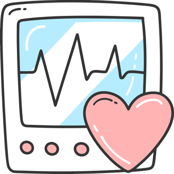 Illustration of a medical device for measuring blood pressure and pulse png