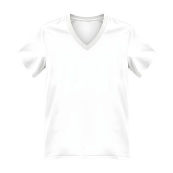 A white v - neck t - shirt on a black background png
