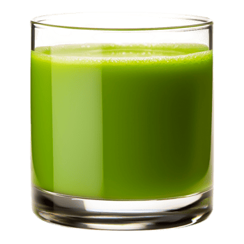 Fresh Green Juice in a Clear Glass png