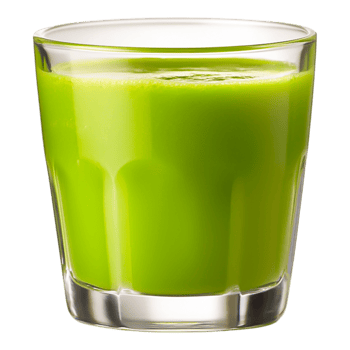 Fresh Green Juice in a Clear Glass png