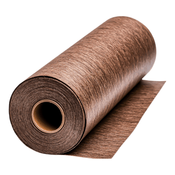 Rolled Brown Kraft Paper on White Background for Creative Projects png