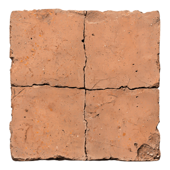 Textured Clay Tile with Cracks and Earthy Tones png