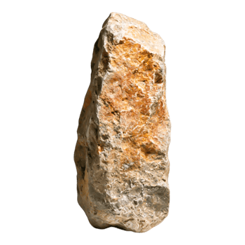 Natural Stone Rock with Unique Texture and Earthy Color Variations png
