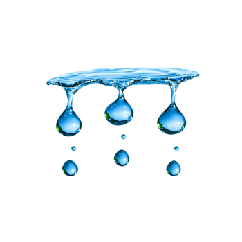 Droplets of Water Suspended on a Clear Surface Over png
