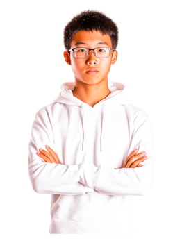 Confident Young Man in Casual Hoodie with Arms Crossed png