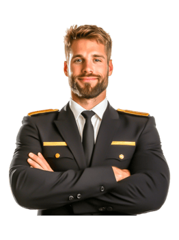 Confident Male Professional in Formal Suit with Crossed Arms png