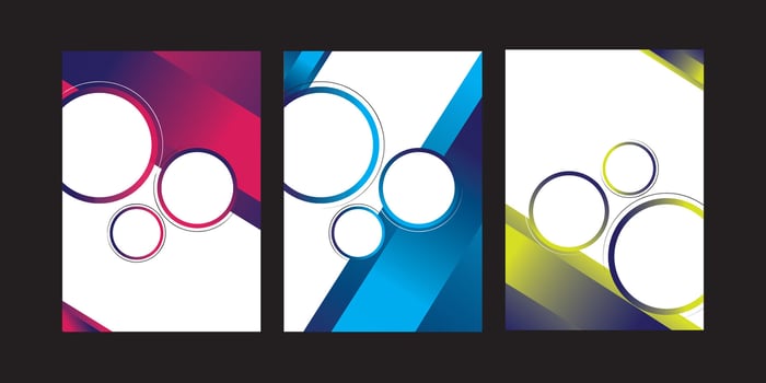Modern Business Cover Design Trio vector