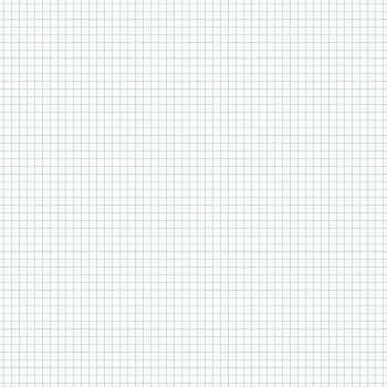 Mathematics seamless pattern. Square blue grid paper. Notebook sheet blank. Typography thin line template for education, notebooks production, school. vector