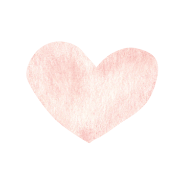 Pink heart. Simple sketch for Valentine's or Mother day. Watercolor hand drawn Love symbol. Design element for cards, invitations and prints. png