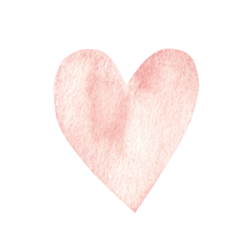 Watercolor Pink heart. Simple sketch for Valentine's or Mother day. Hand painted Love symbol. Design element for cards, invitations and prints. png