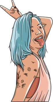 woman illustration potrait vector