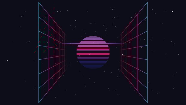 90s aesthetic vaporwave background wallpaper. geometric 90s retro background wallpaper illustration. vector