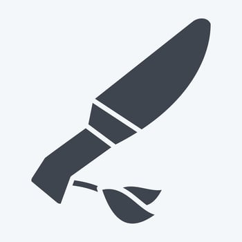 Icon Knife. related to Native American symbol. glyph style. design editable vector