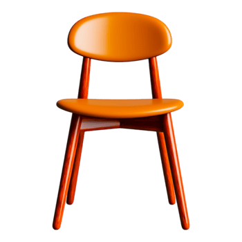 Orange Modern Chair for Contemporary Decor png