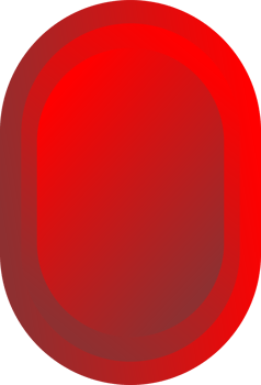 Red button oval shape png