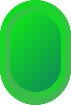 Green button oval shape png