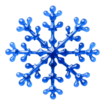 Blue Snowflake Design png