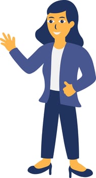Woman Teacher Character. vector