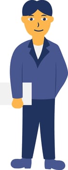 Male Techer Character vector
