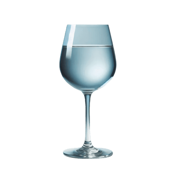 A Glass of Water Illustration on Transparent Background png