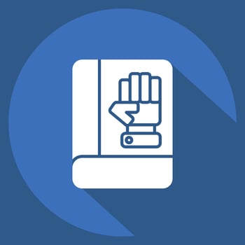 Icon Inauguration. related to Electiont symbol. long shadow style. simple design editable vector