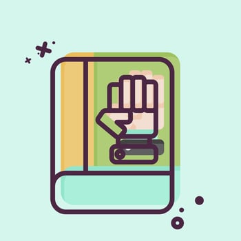 Icon Inauguration. related to Electiont symbol. MBE style. simple design editable vector