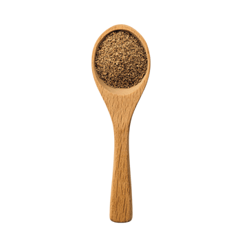 Wooden spoon filled with spices png